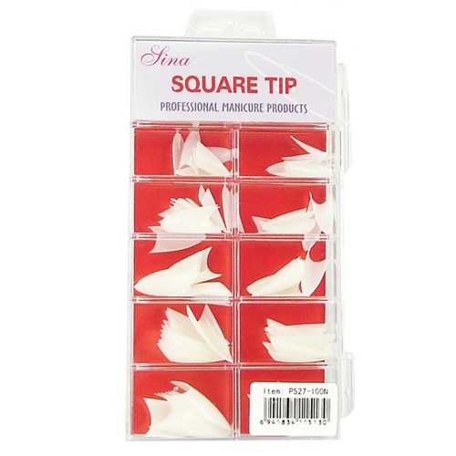 Stiletto Tips - Natural (100 Tray)